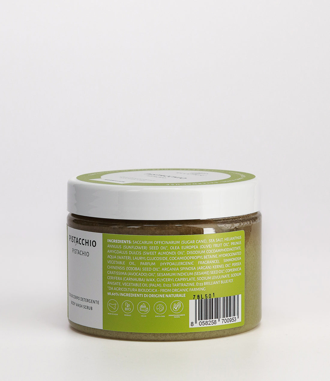 Scrub corpo detergente Pistacchio 500g - Marmillata