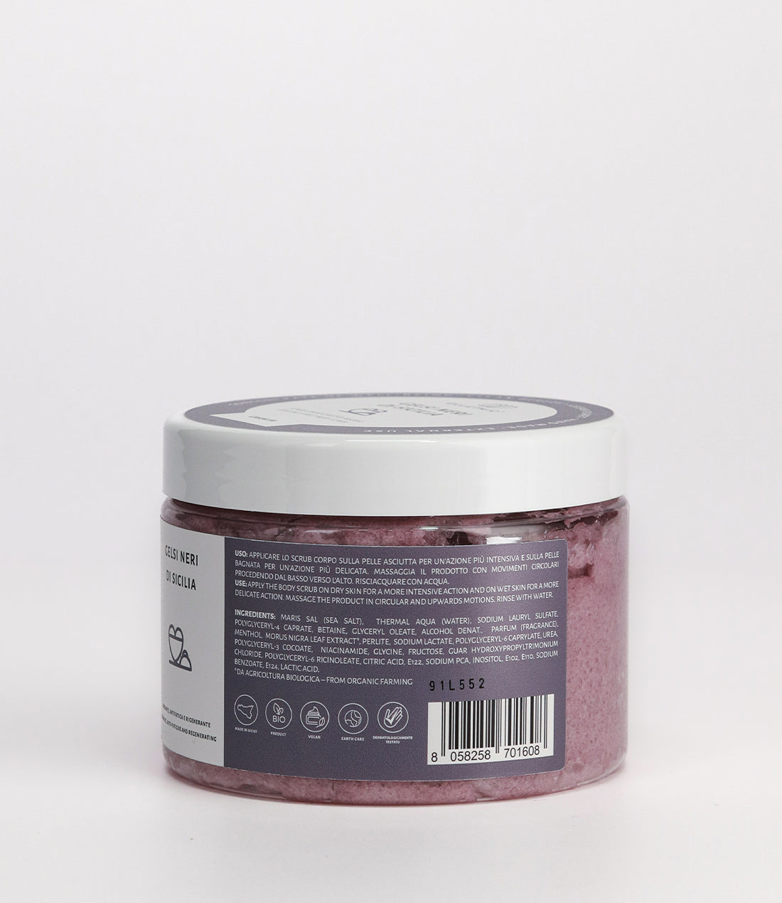 Scrub corpo effetto freddo Gelsi Neri di Sicilia 500g - Granita