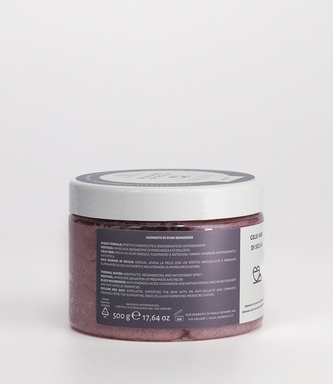 Scrub corpo effetto freddo Gelsi Neri di Sicilia 500g - Granita