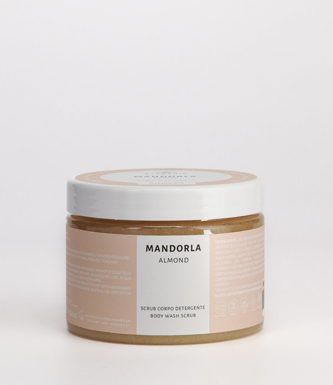 Scrub corpo detergente Mandorla 500g - Marmillata
