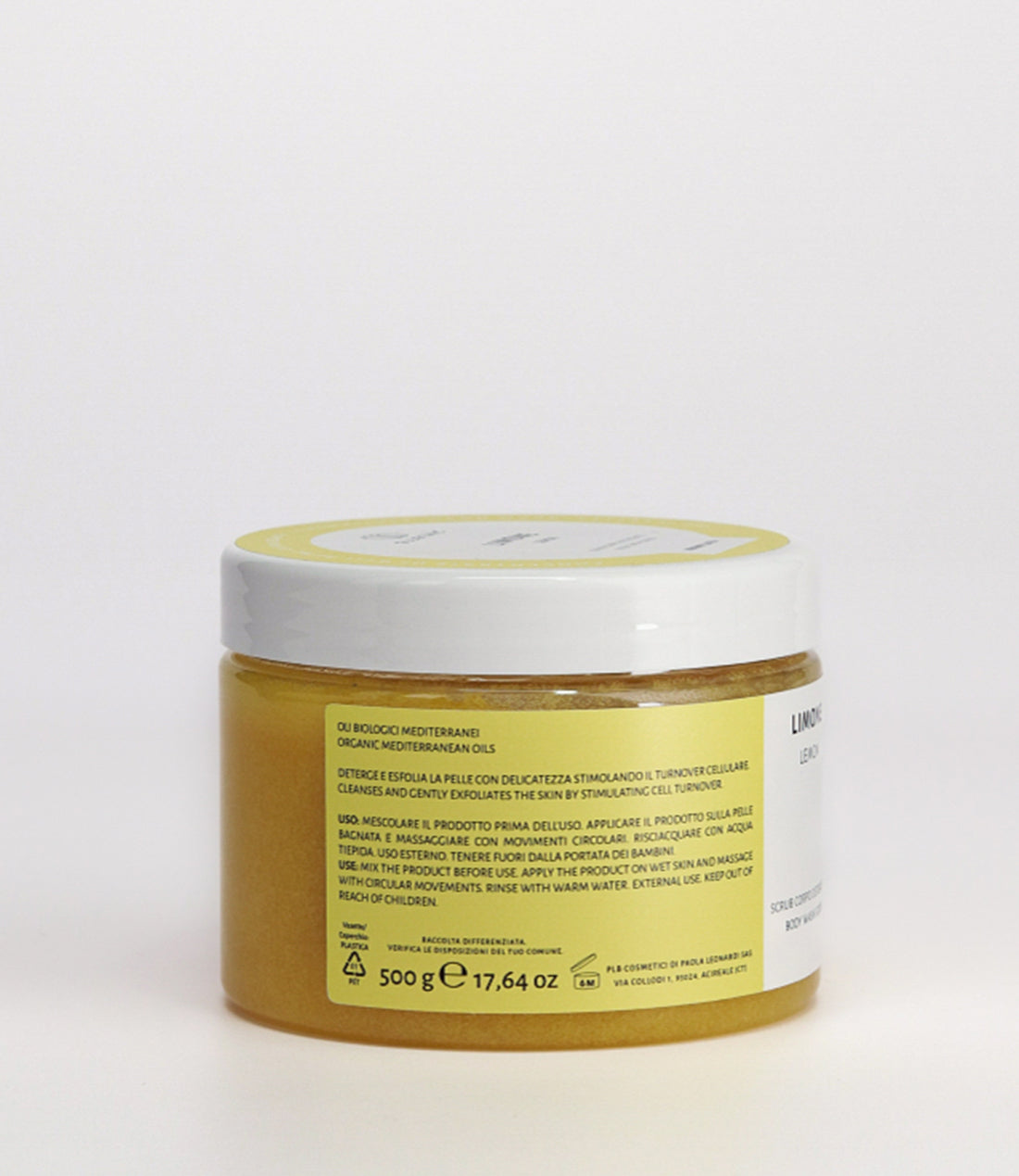 Scrub corpo detergente Limone 500g - Marmillata