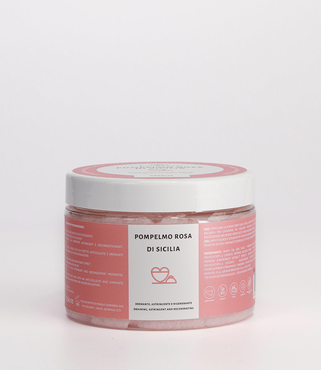 Scrub corpo effetto freddo Pompelmo Rosa di Sicilia 500g - Granita