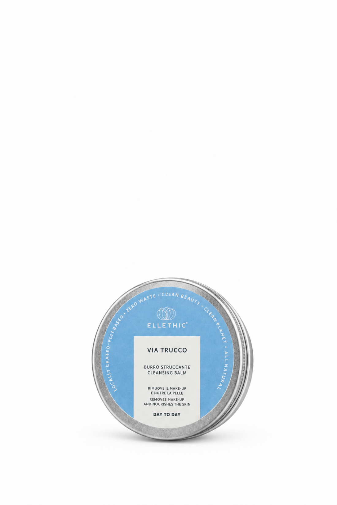 Via Trucco 50 g in alluminio con inquadratura verticale e maggiore spazio bianco